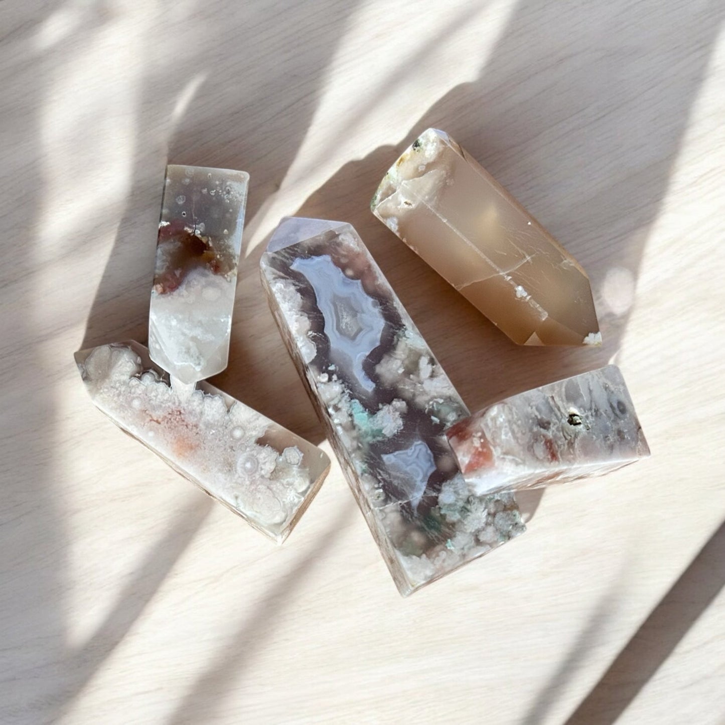 SAKURA AGATE - Golden Earth Jewellery